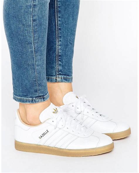 adidas gazelle shoes white.